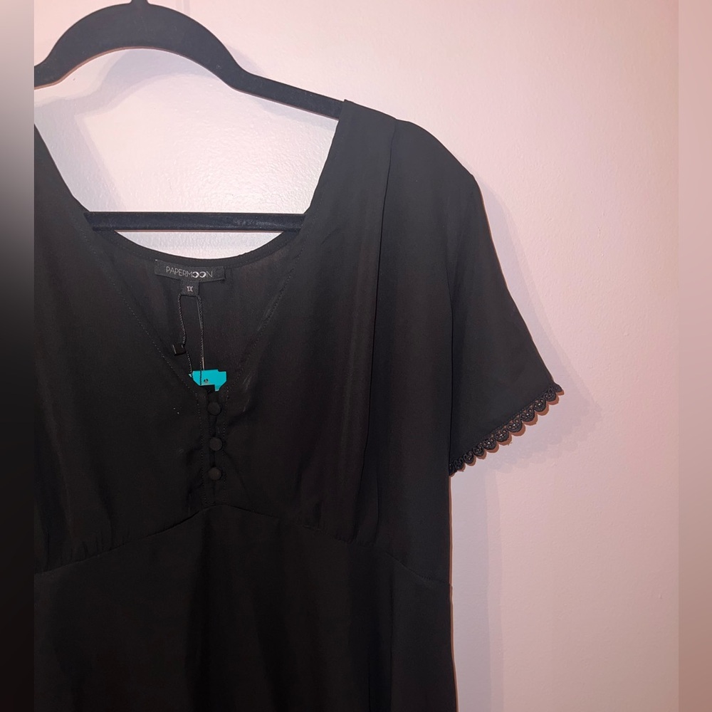 Papermoon Black Women's Blouse - Picture 6 of 11